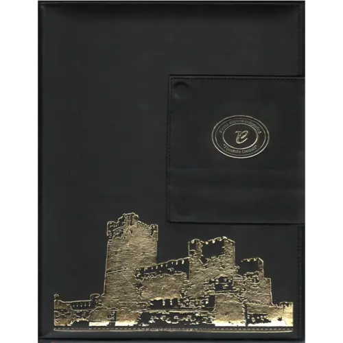 Agendă organizatorică, copertă gri / negru