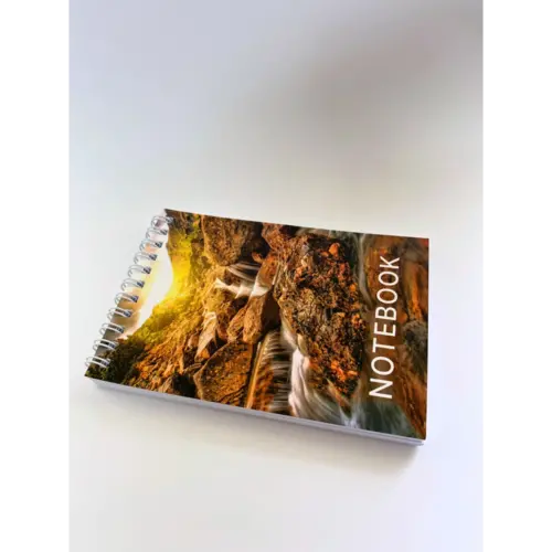 Carnețel pe spirală cu imprimeu Toamnă, 78 foi albe