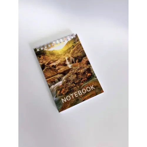 Carnețel pe spirală cu imprimeu Toamnă, 78 foi albe