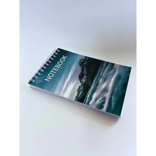 Carnețel pe spirală cu imprimeu Cer, 96 foi albe