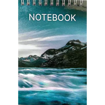 Carnețel pe spirală cu imprimeu Cer, 40 foi în pătrățele