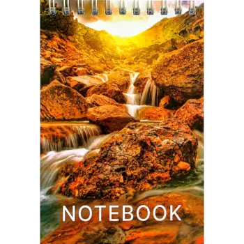 Carnețel pe spirală cu imprimeu Toamnă, 78 foi albe