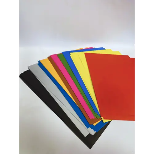 Set hârtie colorată A4 50 coli, 10 culori, pe ambele părți